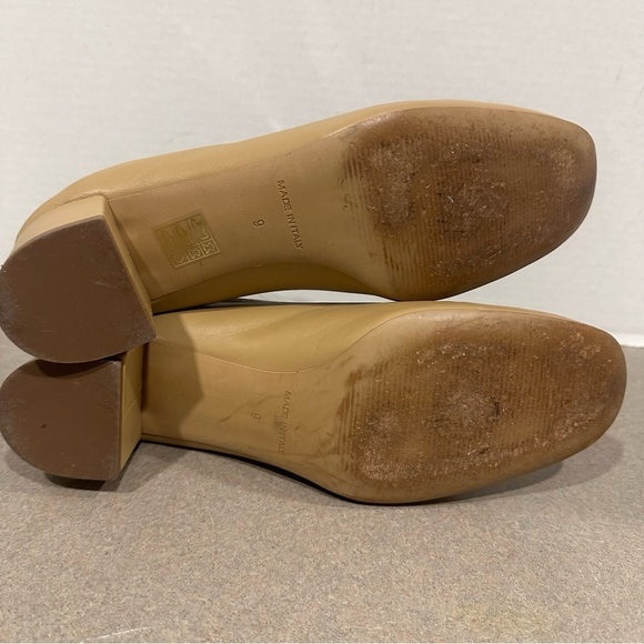 Everlane The Day Heel Taupe Round Toe Block Heel Size 9 - Picture 10 of 11